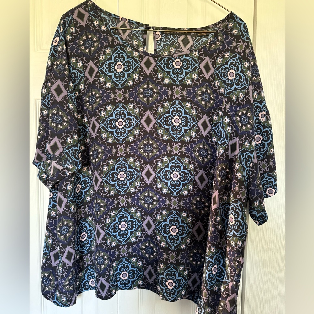 149. Love & Legend Blouse Size 16 Multi Print
